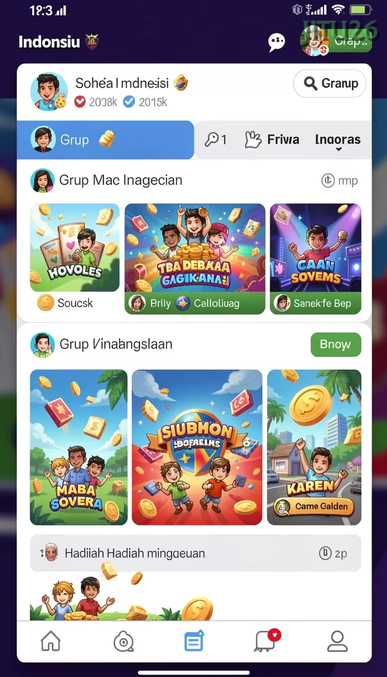 Cuplikan layar RK55 — menu navigasi
