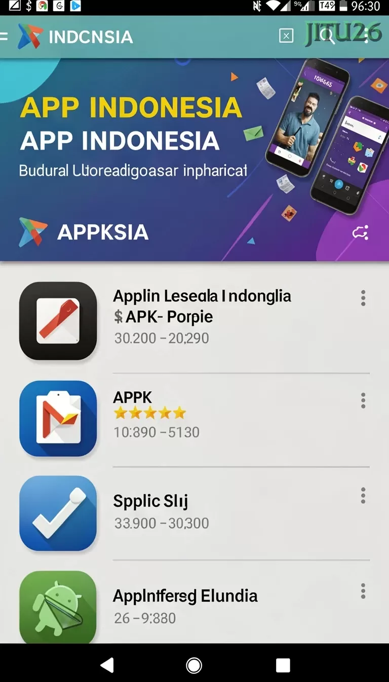 Cuplikan layar RDI88 — menu navigasi